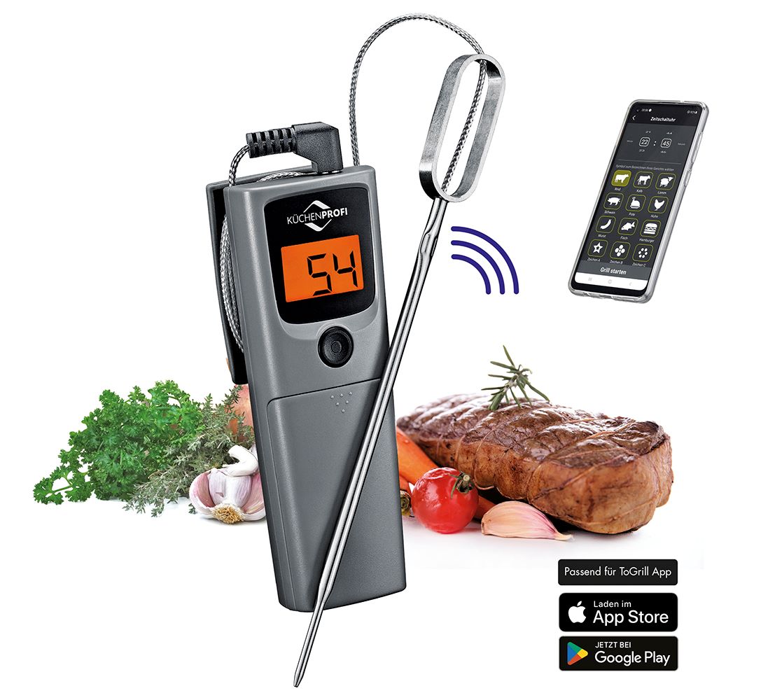 1065692400 SMART Kvalitní teploměr na pečení a grilování - vhodný i pro kontrolu teploty grilu nebo trouby od Kuchenprofi vhodný do gastro provozů (4)